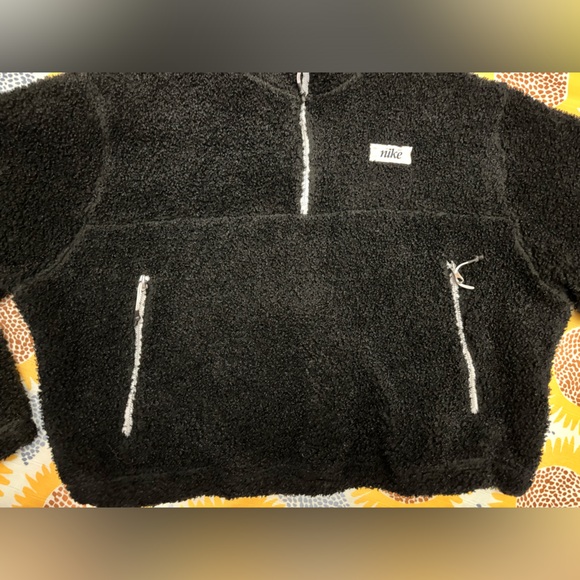 Nike Training Cozy Therma-Fit Half Zip Top In Black - Picture 5 of 8